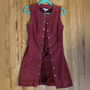 &Other Stories Purple Sleeveless Button-Down Dress